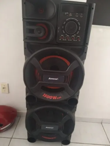 Caixa Amplificada Amvox ACA 1501 Pesadão com 1500W RMS