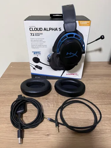 Headset HyperX Cloud Alpha S 7.1 ? Completo e conservado