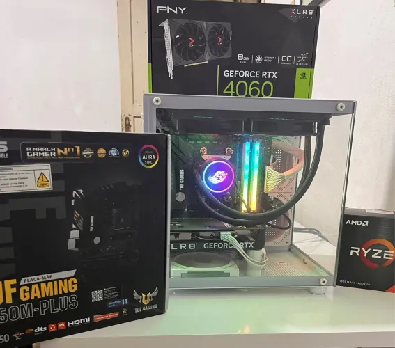 Computador gamer RTX 4060 Ryzen 5 5600 32GB RAM