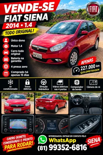 Carro siena 1.4 2014