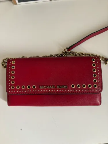 Bolsa carteira michael kors vermelha