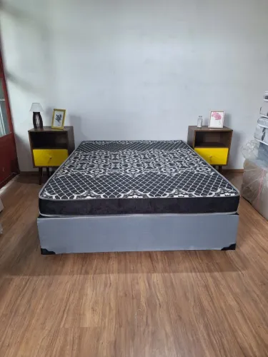 CAMA BOX CASAL COMPLETA - FRETE GRÁTIS