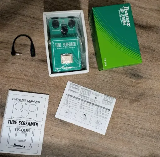 Pedal Ibanez Tube Screamer Ts 808 Japan Na Caixa Com Manual