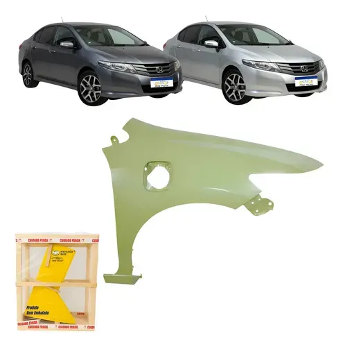 Paralama Honda City 2008 A 2014 C/furo Tanque Novo Ld