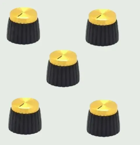 Knob Com Parafuso Padrão Marshall Dourado 5 peças made in korea