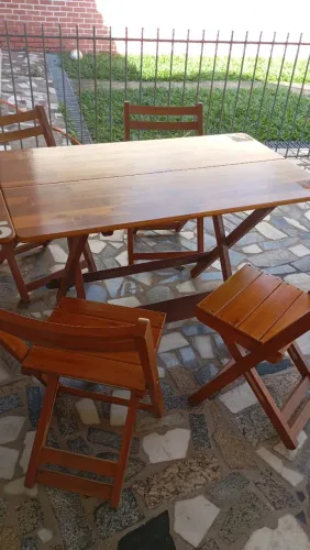 Conjuntos de mesa e cadeiras madeira maciça