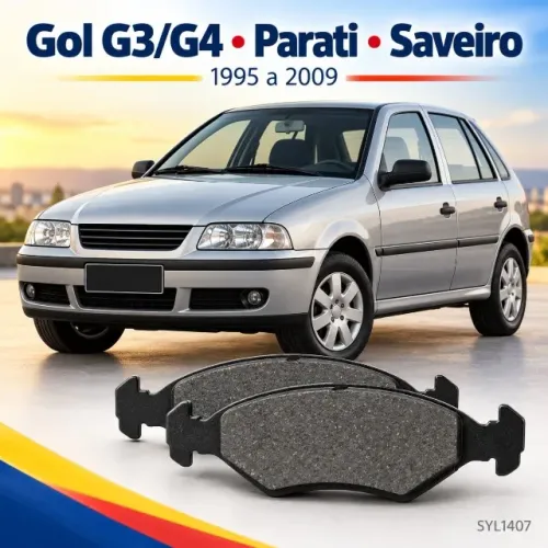 Pastilha de Freio Dianteira Gol G3 G4 Parati Saveiro SYL1407 - Nova
