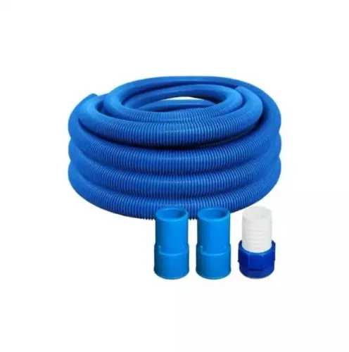 Mangueira flexível Para Aspirar piscina 8 metros Resistente Com Ponteiras e Adaptador