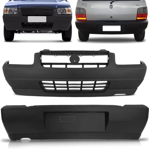 PARA-CHOQUE DIANTEIRO E TRASEIRO FIAT UNO 2004 A 2012
