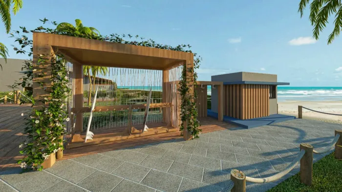 Condomínio a Beira-mar-Lote/Terreno para venda possui 260m2 em Centro - Feliz Deserto - AL