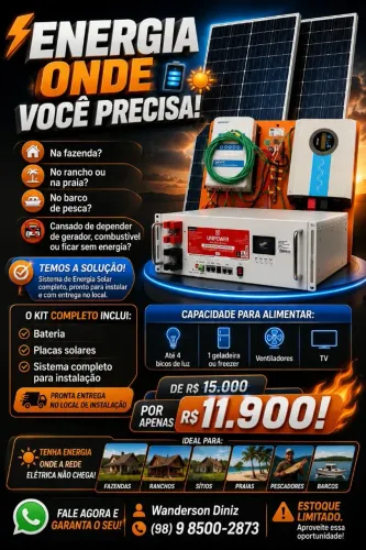 VENDO SISTEMA SOLAR OFF GRID COMPLETO
