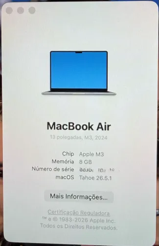 Macbook Air M3 Estado de Novo - IMPERDÍVEL