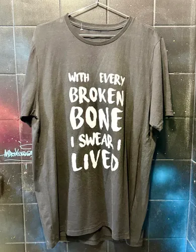 camiseta banda one republic i lived preta
