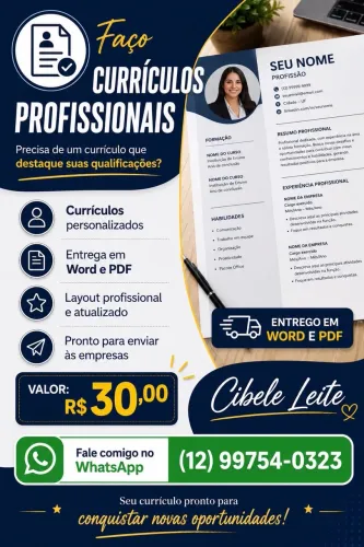 Faço currículos