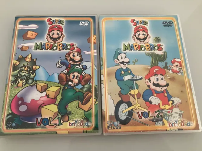 DVDs Super Mario Bros Vol 1 e 2