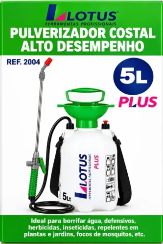 Pulverizador Costal 5 Litros Lotus - Alto Desempenho