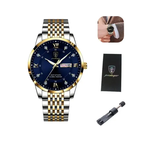 Relógio Masculino Poedagar Luxo Quartzo Ponteiro Luminosos