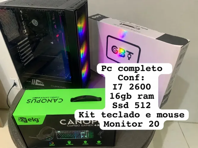 Pc completo i7 2600 16gb ram 512 SSD