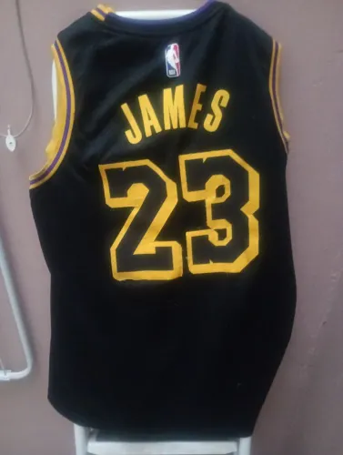 Camisa raríssima Nike Lakers LeBron James mamba negra