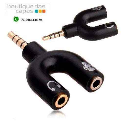 Mini Adaptador Y Para Fone E Microfone Headset notebook celular ps4 xbox one