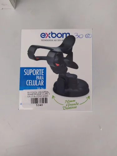 Suporte universal smartphone, clipe duplo. Novo.