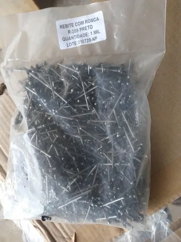 Rebite 308 preto 1000 unidade 