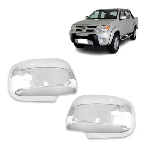 Aplique Toyota Hilux 2005/ - Retrovisor S/ Pisca Cromado - LD LE
