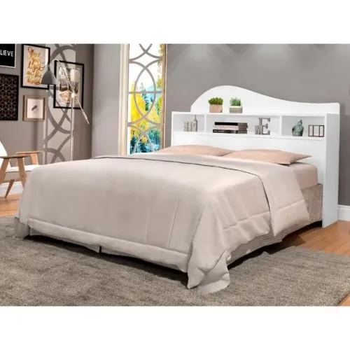 Cabeceira Queen Irlanda Branco Frete Grátis - Receba Amanhã