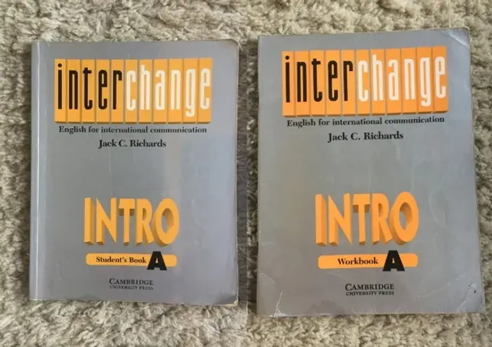 2x Livros Inglês Interchange Intro Workbook A + Students Book A Impecável Conservação 