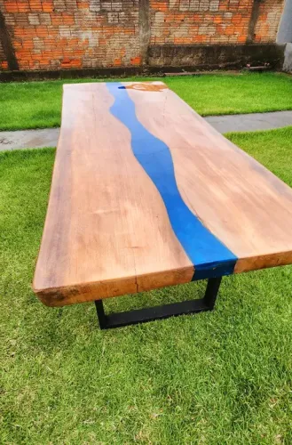 Mesa resinada de jantar 2mts