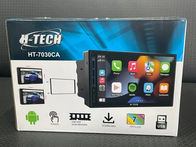 Central Multimídia Android 7 polegadas GPS Bluetooth Rádio Carro