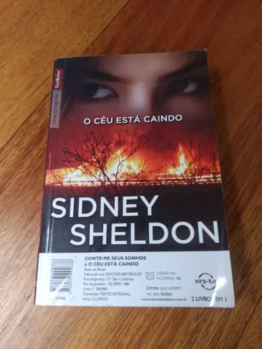 LIVRO 2 EM 1 SIDNEY SHELDON. O CÉU ESTA CAINDO E CONTE-ME SEUS SONHOS. BEST BOLSO
