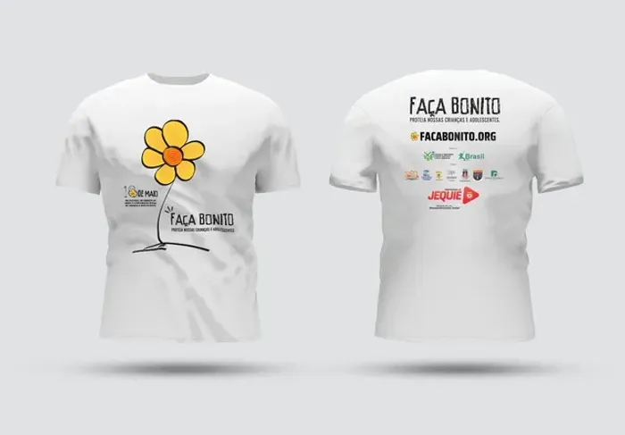 Camisa em malha. Poliéster. Pólo 