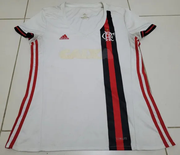 Camisa Feminina Adidas Flamengo branca