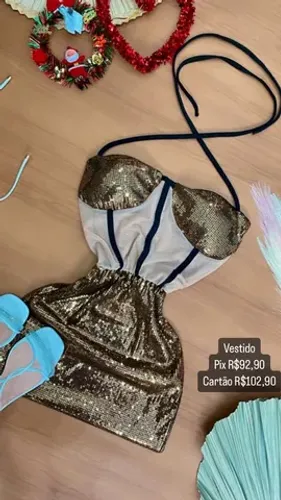 Vestido Paete com Tule @boutique_a_dois