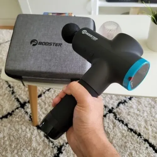 Pistola Massageadora miofacial profissional Booster M2+6 cabeças de massagem+Maleta