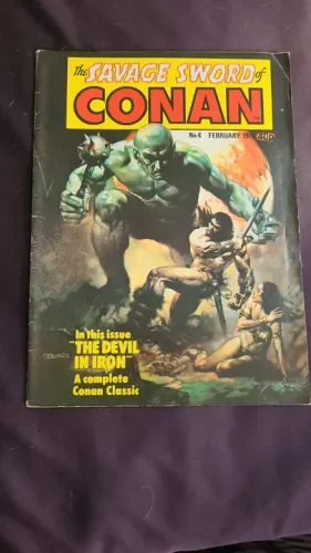 Savage Sword of Conan 4 britânica - 1978 - CTCRXX