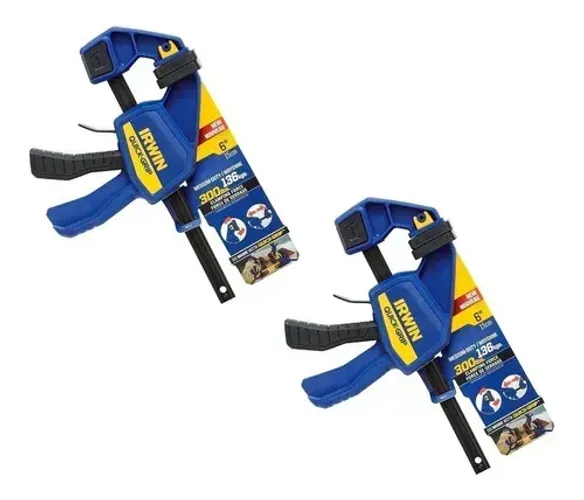 2un Grampo Rápido Quick Grip 15cm 2005991 Irwin Medium Duty