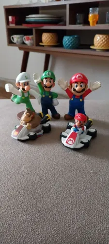 Mario e Luigi 5 brinquedos Mario Kart 
