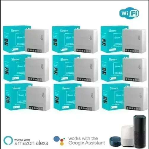 Unidade Sonoff Mini R2 Wifi, Tomada, Lâmpada, Interruptor, Compatível com Alexa 