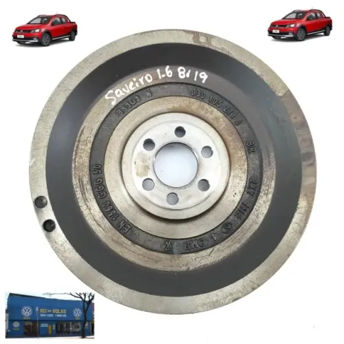 Volante do motor original Saveiro  2018 a 2022 1.6 8V EA111 
