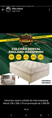 Cama box casal Herval 