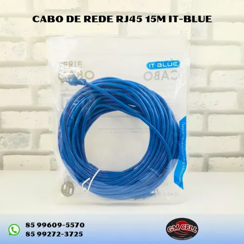 Cabo de Rede RJ45 15 Metros - IT-BLUE