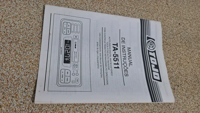 Manual do Toca-fitas Auto-reverse Tojo TA-5511