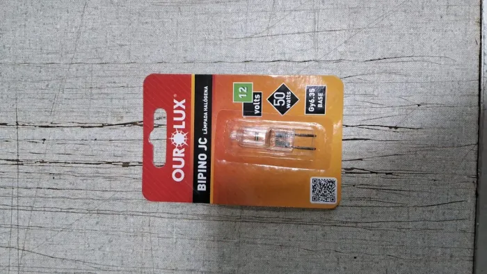 Lâmpada Halógena Ouri Lux Bipino JC 12V 50W