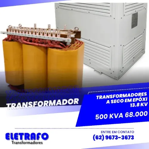 Transformador a Seco em Epóxi 13,8 kV - 500 kVA | Segurança e Eficiência para Grandes Oper