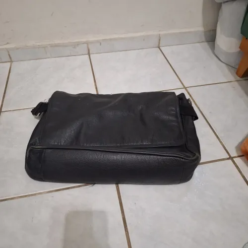 Bolsa masculina de couro Mr Cat