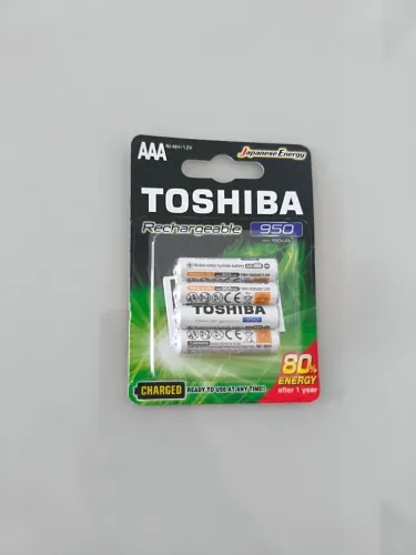 Pilha recarregável Toshiba AAA (4 unidades)