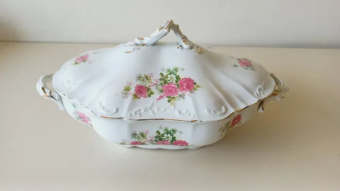 Sopeira em porcelana antiga inglesa CLEMENTSON BROS
