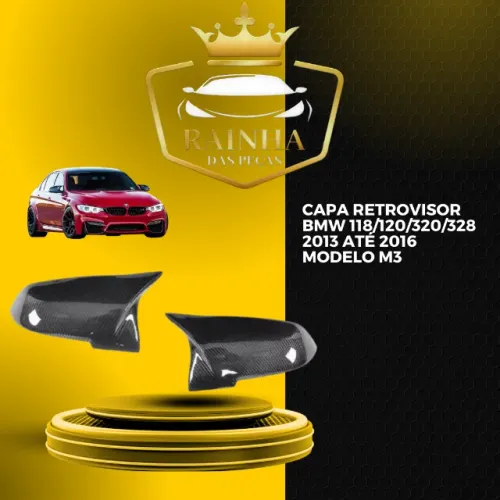 Capa Retrovisor Bmw 118/120/320/328 2013 até 2016 Modelo M3                               